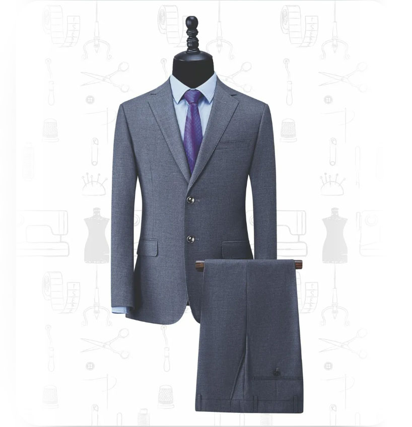 灰色西服纺纱男装系列