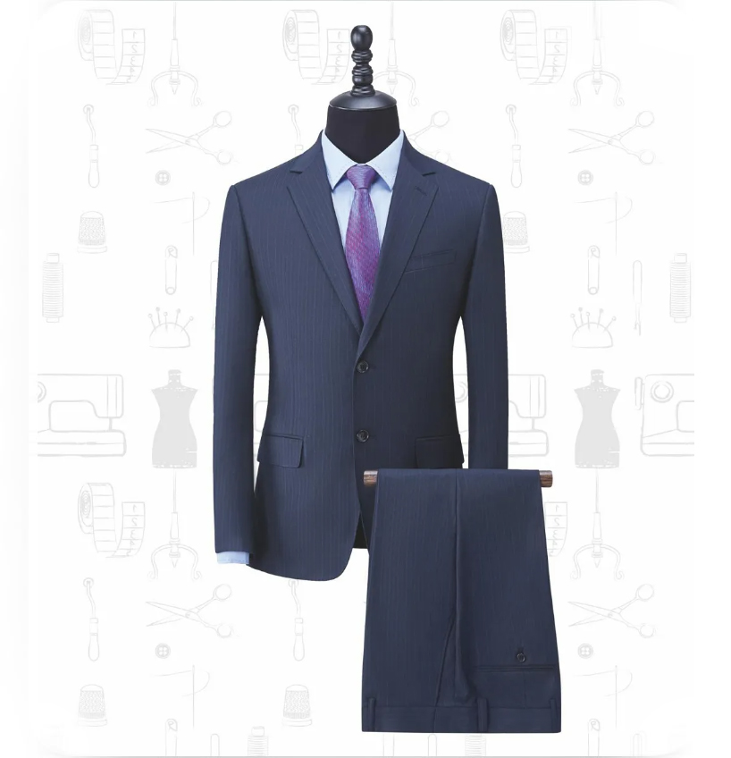 藏青色西服纺纱系列