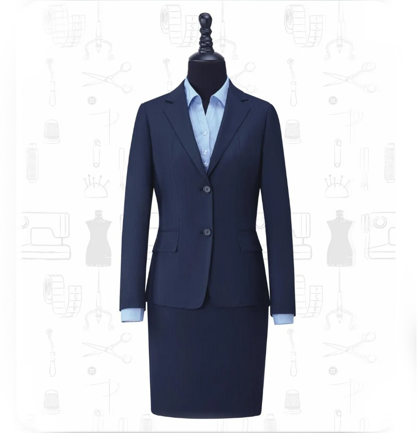 藏青色西服纺纱系列