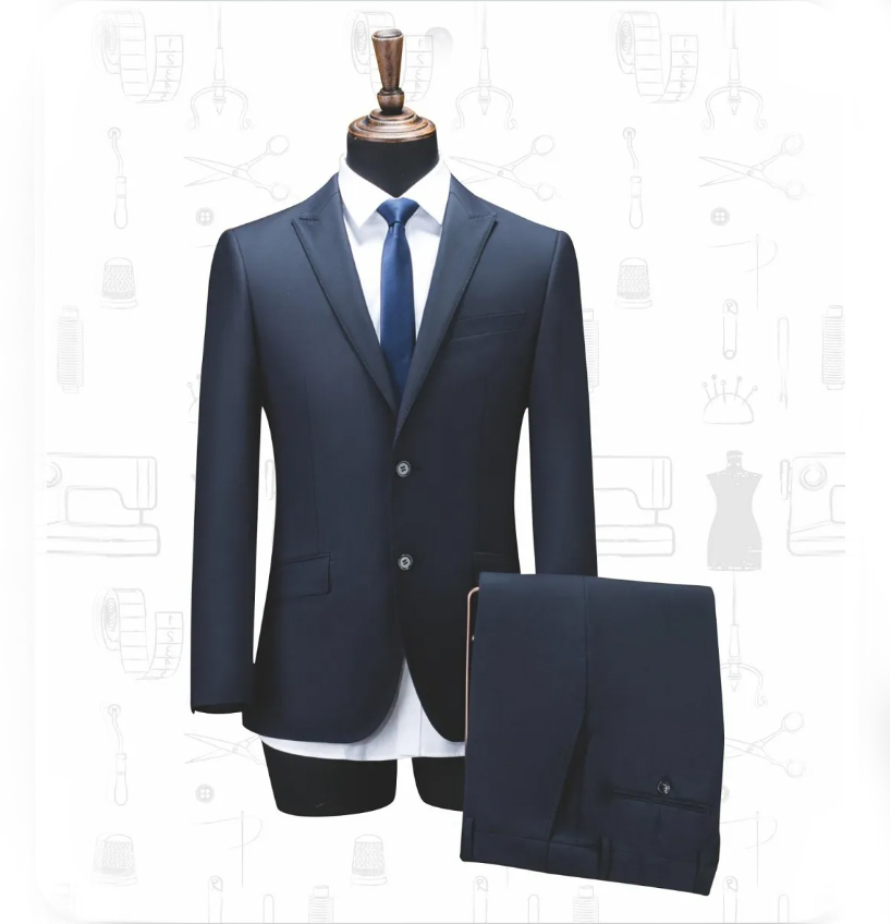 藏青色西服纺纱系列