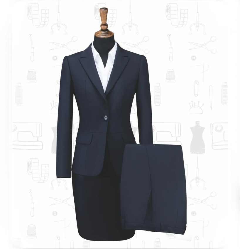 藏青色西服纺纱系列