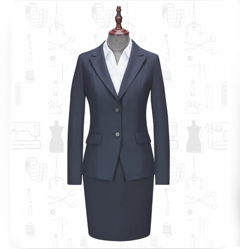 藏青色西服纺纱系列